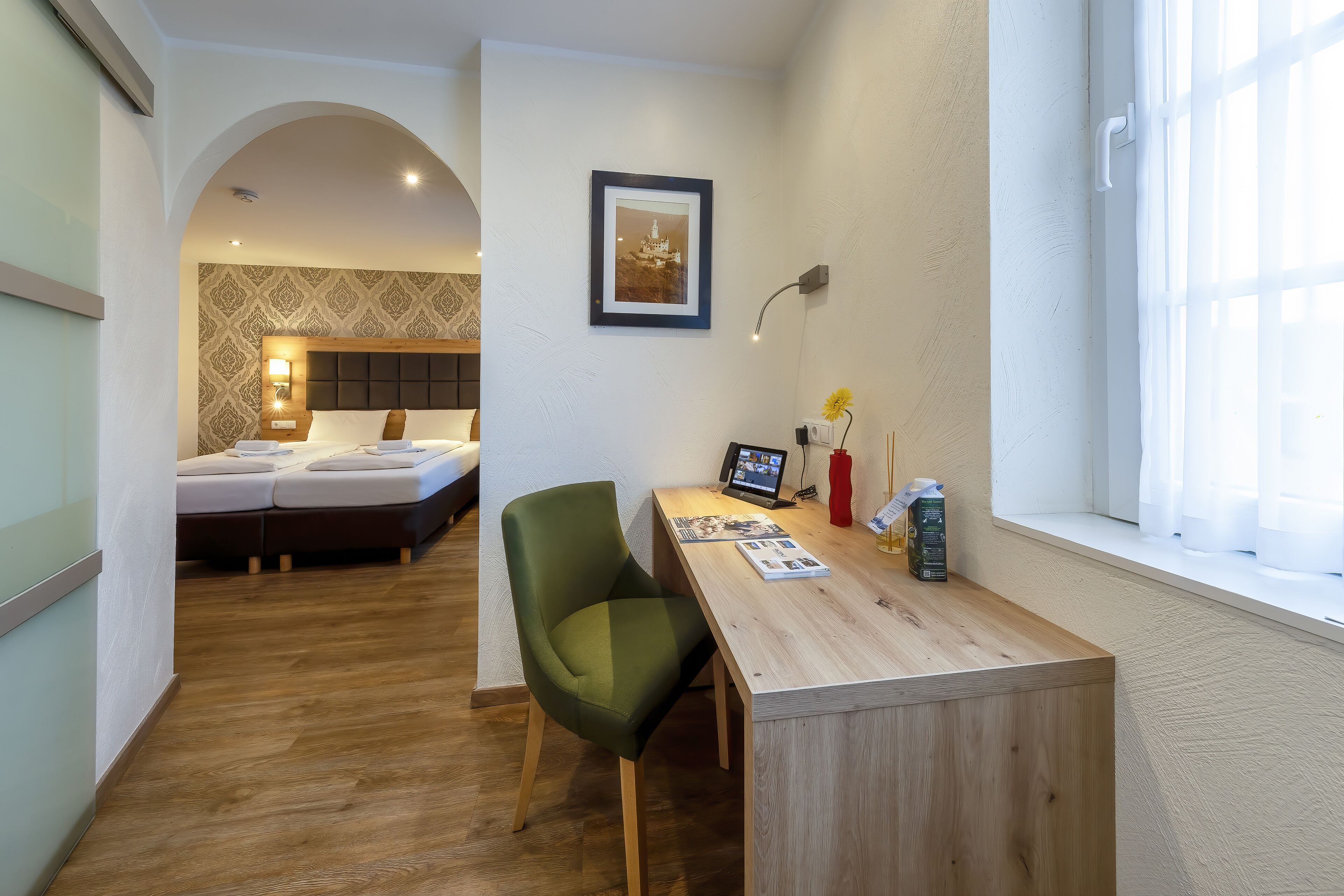 double room (main building) | 1 bedroom, hypo-allergenic bedding, desk, laptop workspace