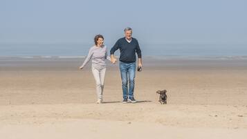 Vlak bij het strand