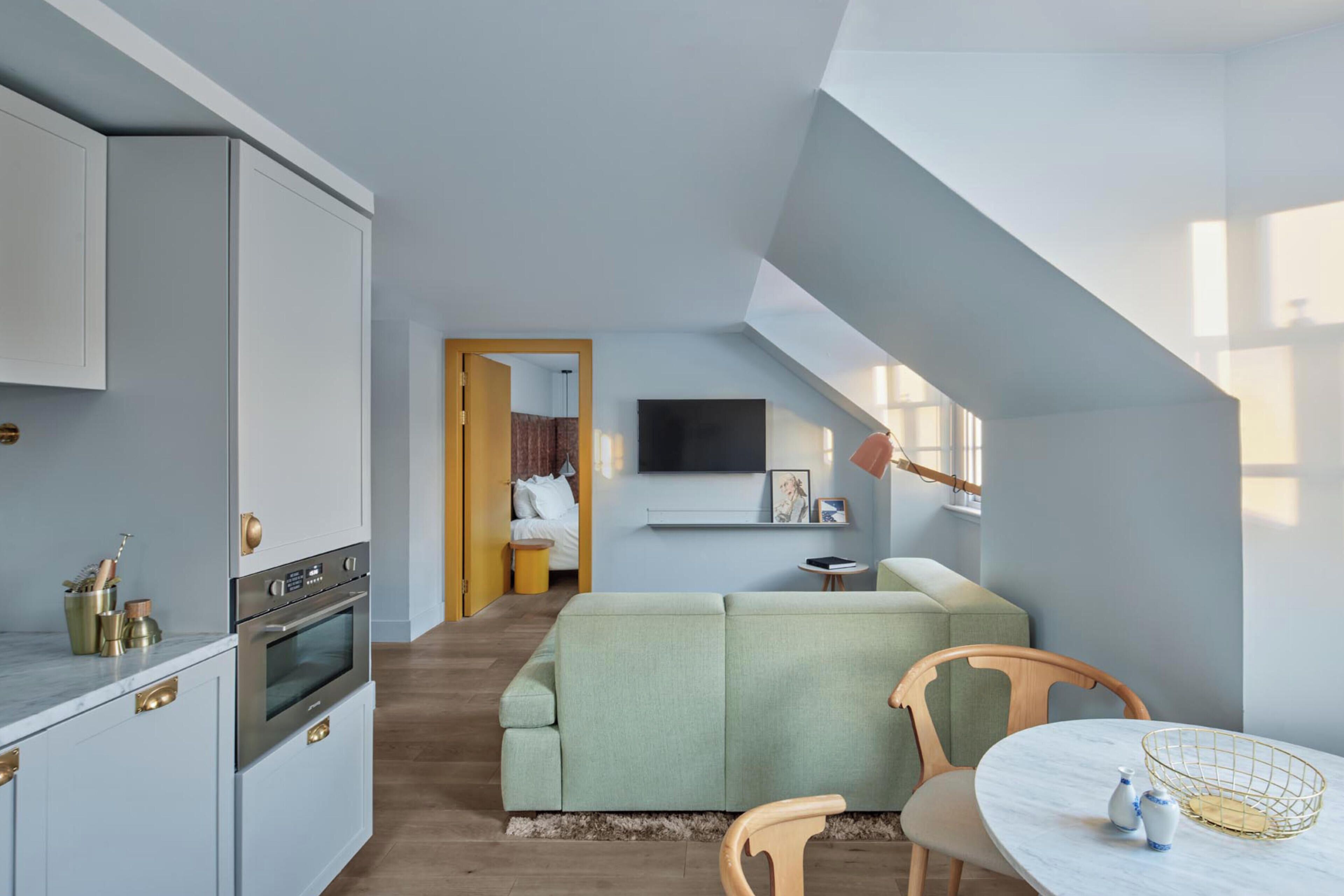 One Bedroom Suite with Sofa Bed | Private kitchen | Coffee/tea maker, fridge, microwave, stovetop
