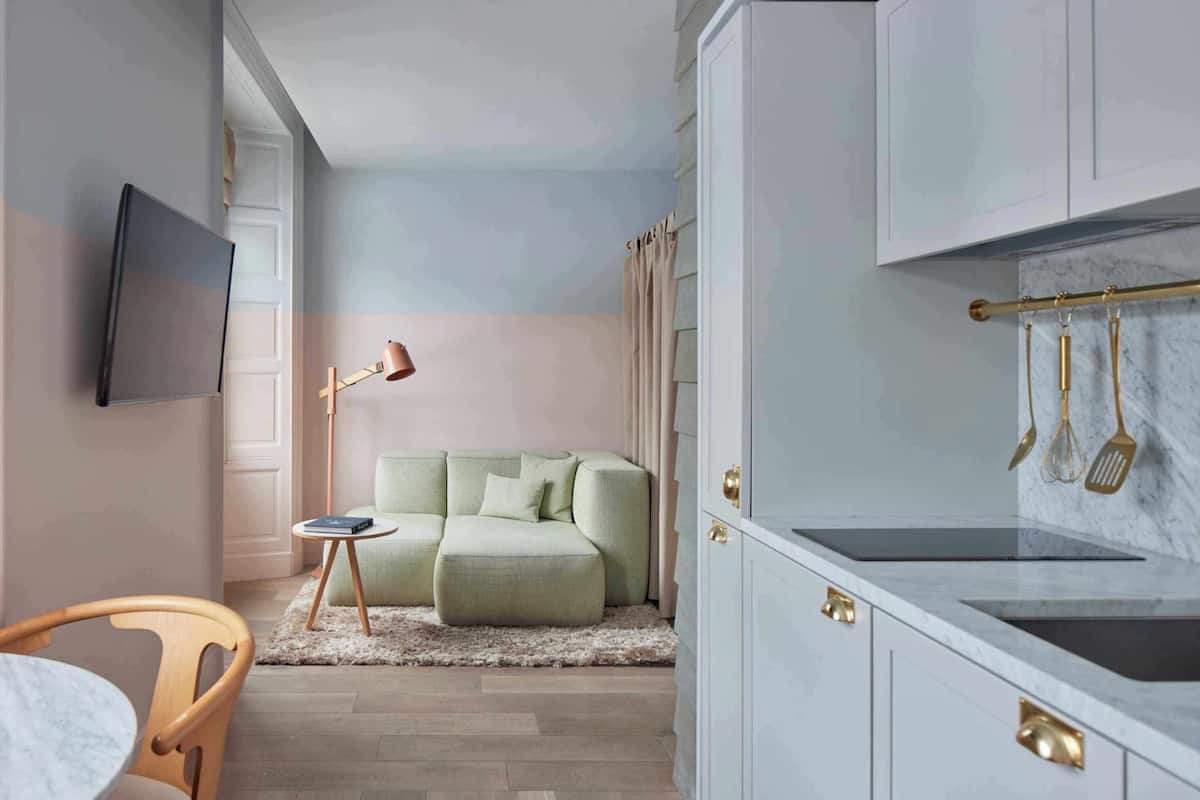 Eden Studio | Premium bedding, in-room safe, desk, laptop workspace