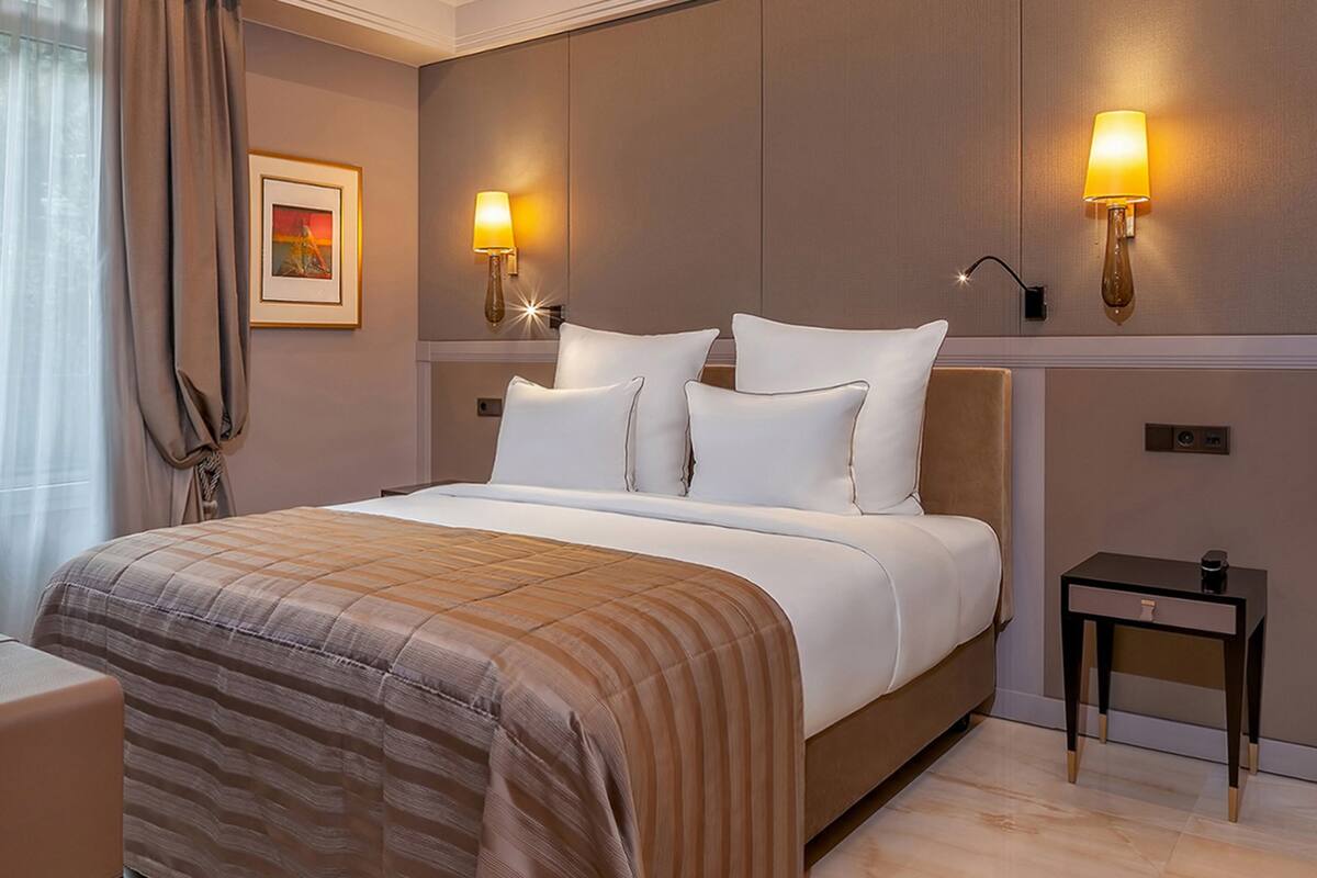 1 chambre, literie de qualité supérieure, matelas mémoire de forme