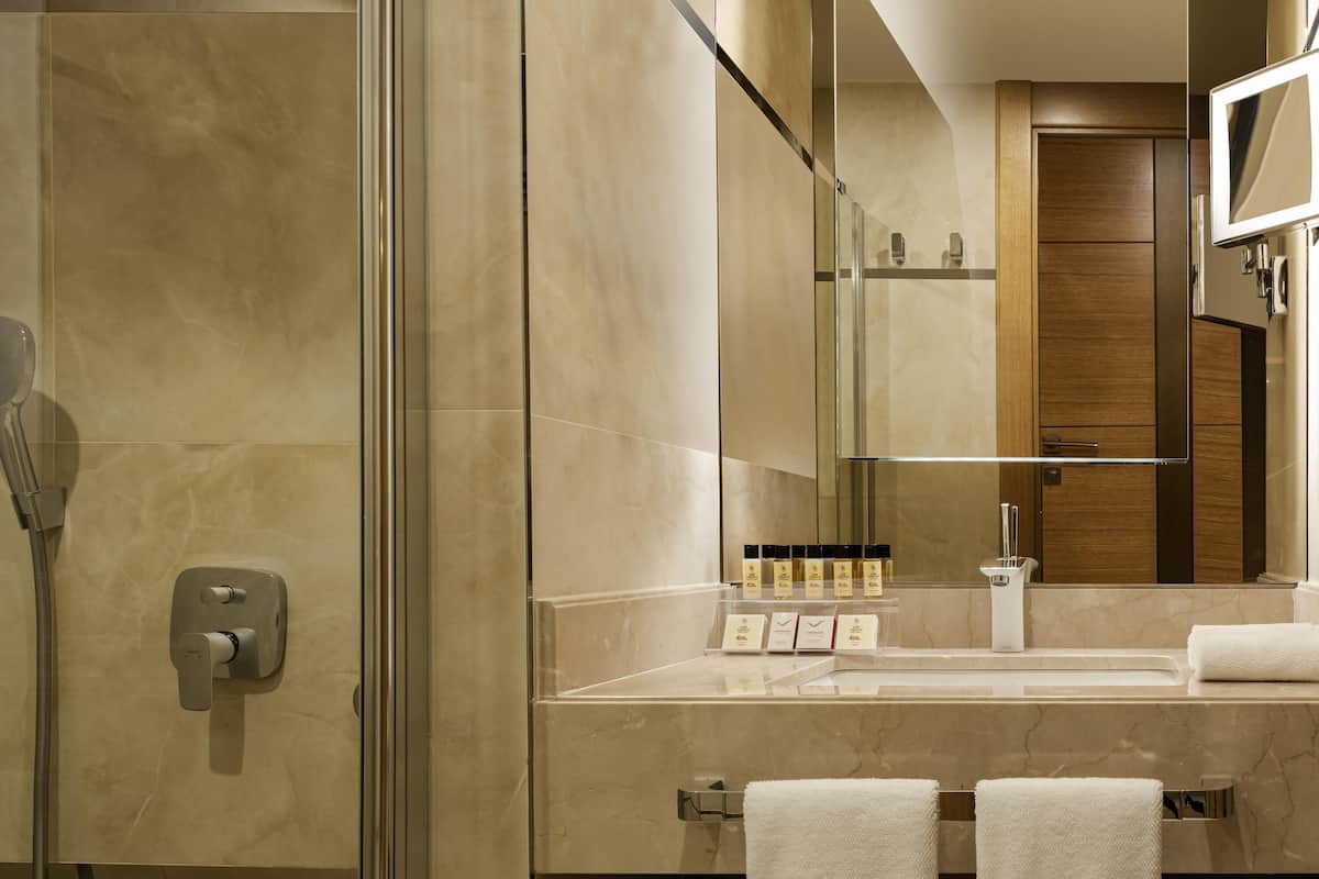 1 chambre, couette en duvet d'oie, minibar