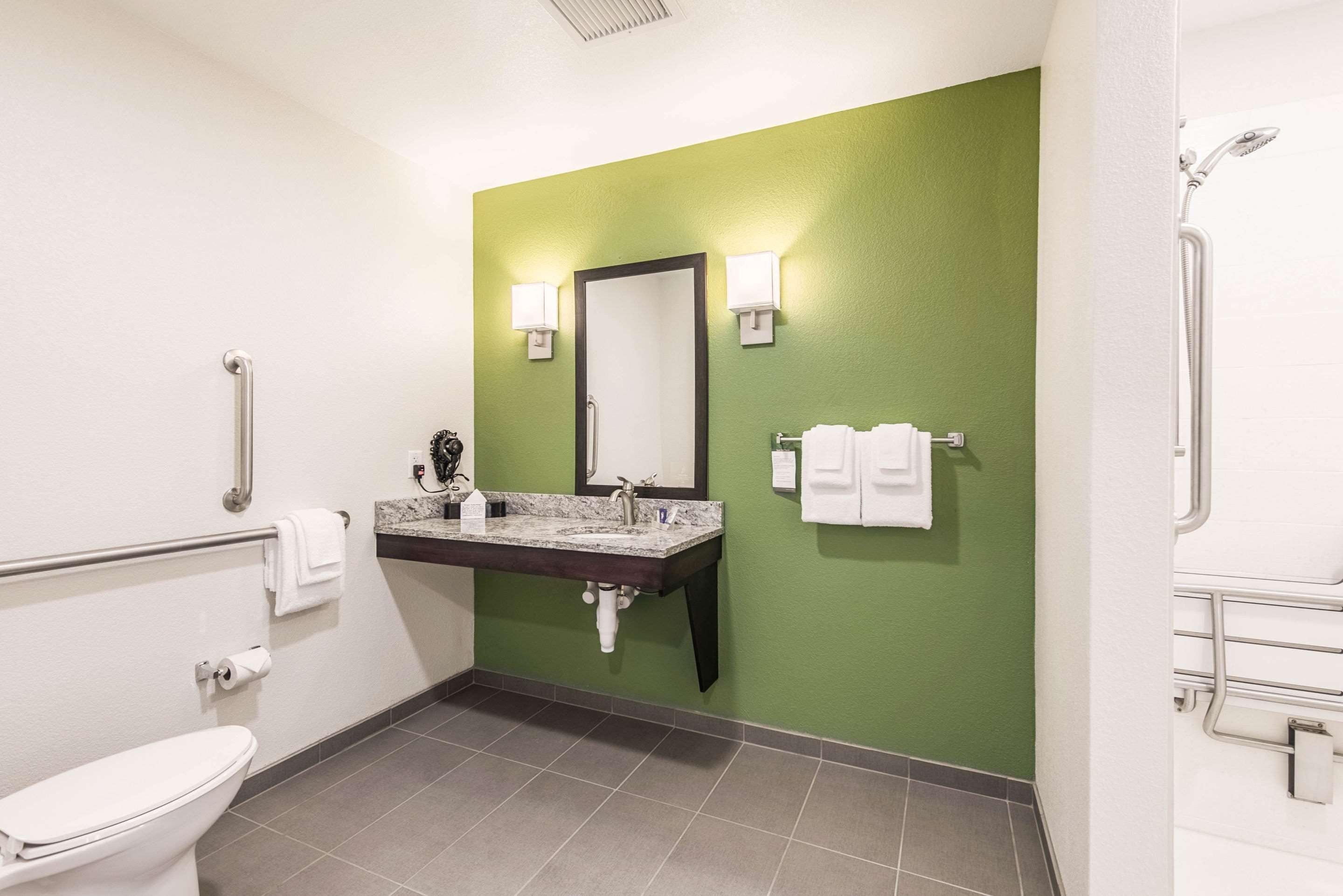 room, 1 king bed, accessible, non smoking | desk, laptop workspace, iron/ironing board, free cots/infant beds