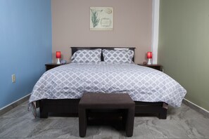 Individually decorated, individually furnished, blackout drapes