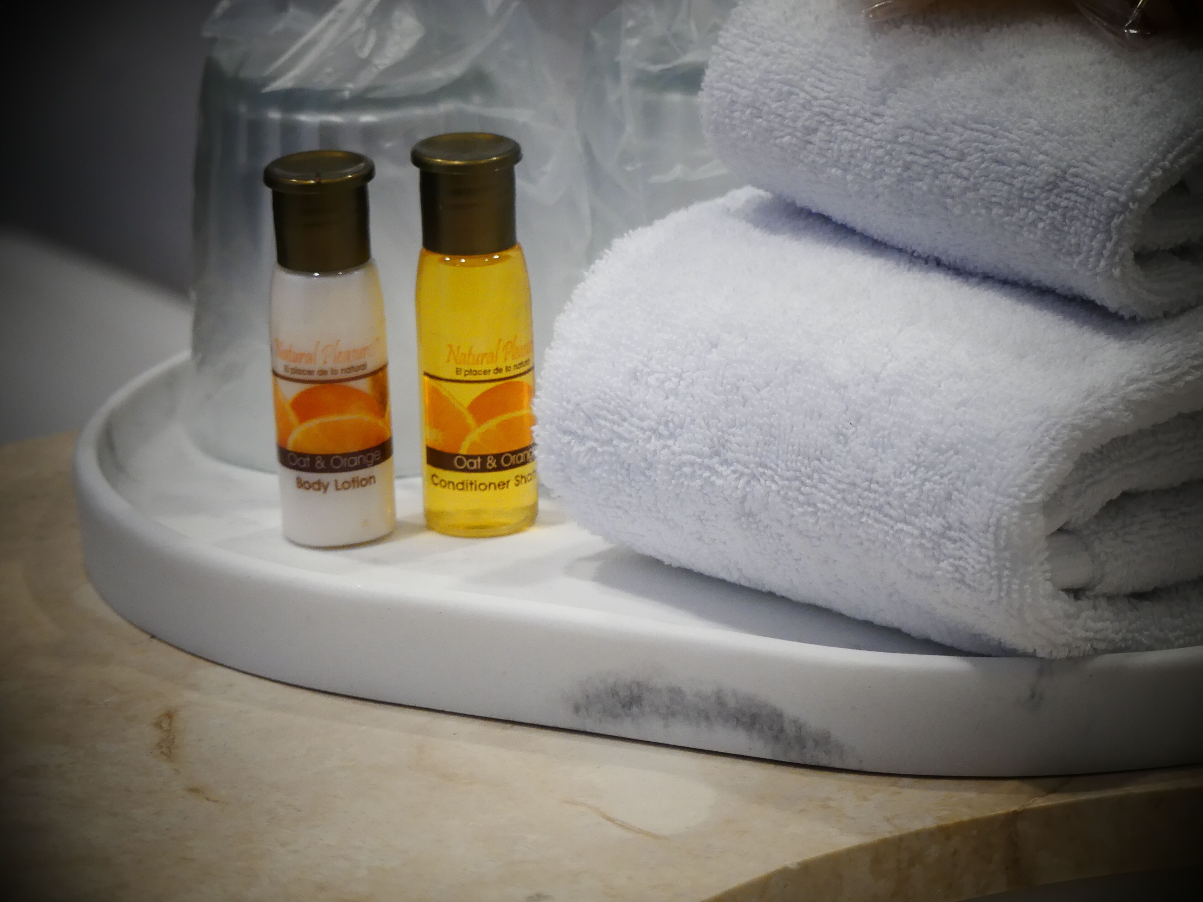 luxury suite, private pool | bathroom | shower, rainfall showerhead, towels, soap