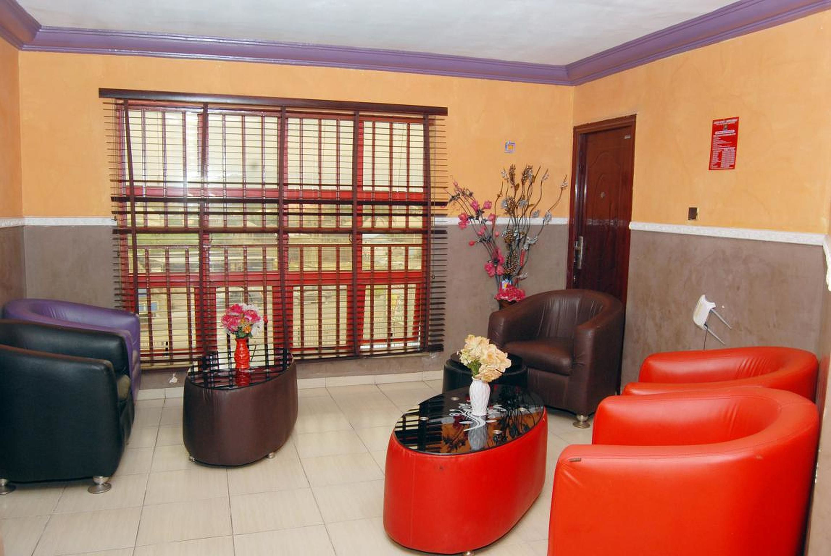 Sittområde i lobbyn