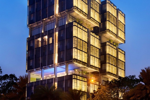 Front of property - evening/night