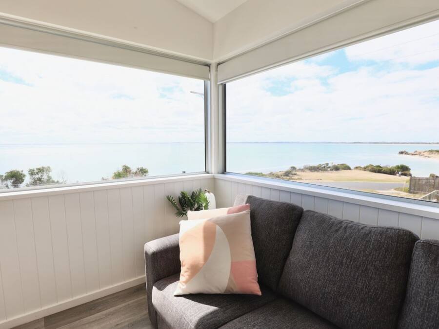 Superior-Ferienhütte | Strand-/Meerblick