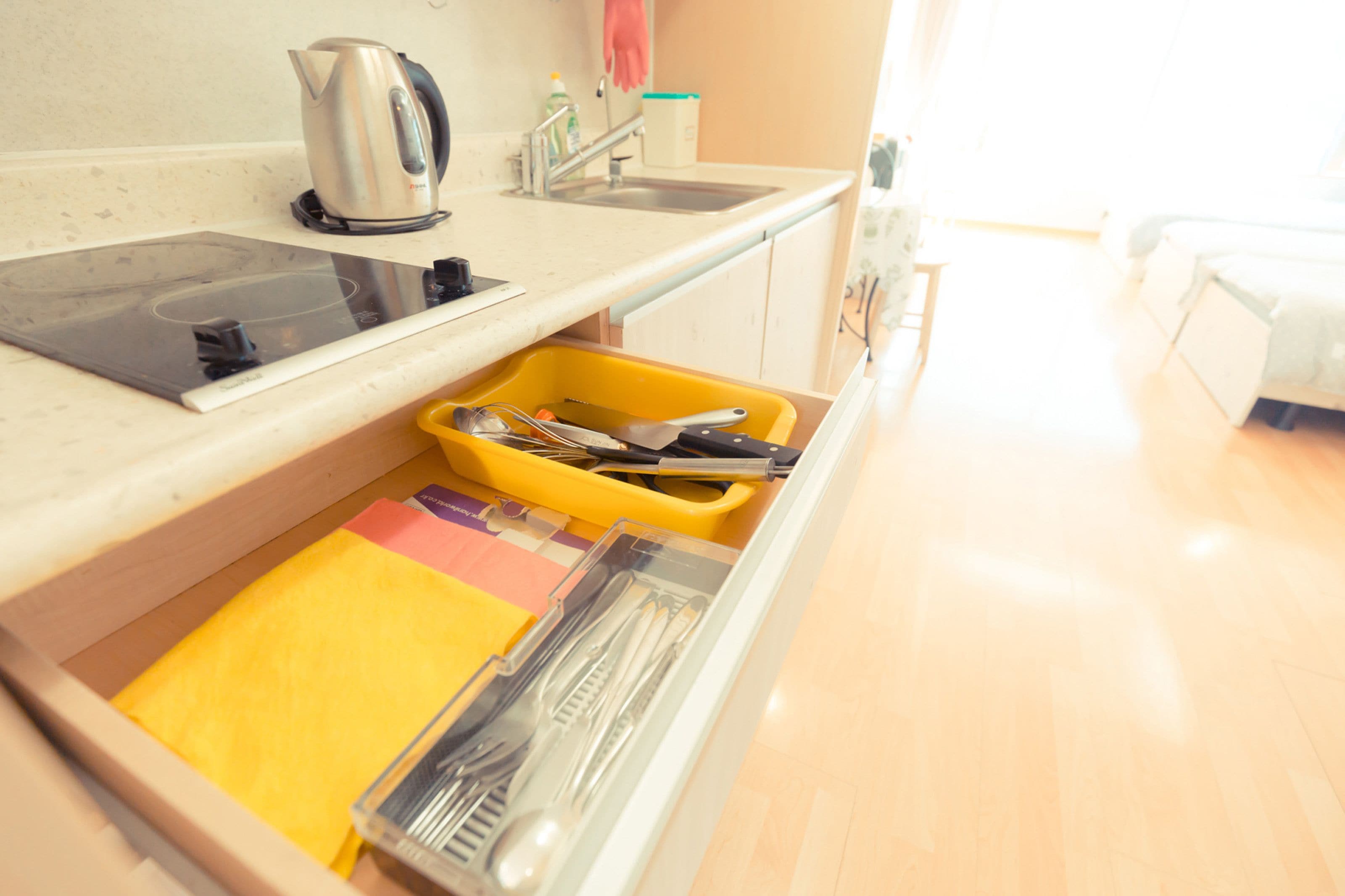 Queen | 전용 주방 | 대용량 냉장고, 전자레인지, 쿡탑, 전기 주전자