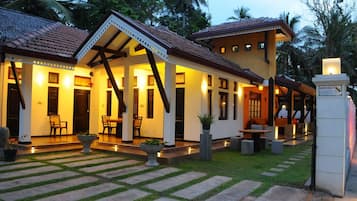 Front of property – evening/night