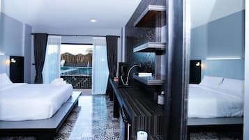 Pool View Room | Premium bedding, minibar, individually furnished, desk