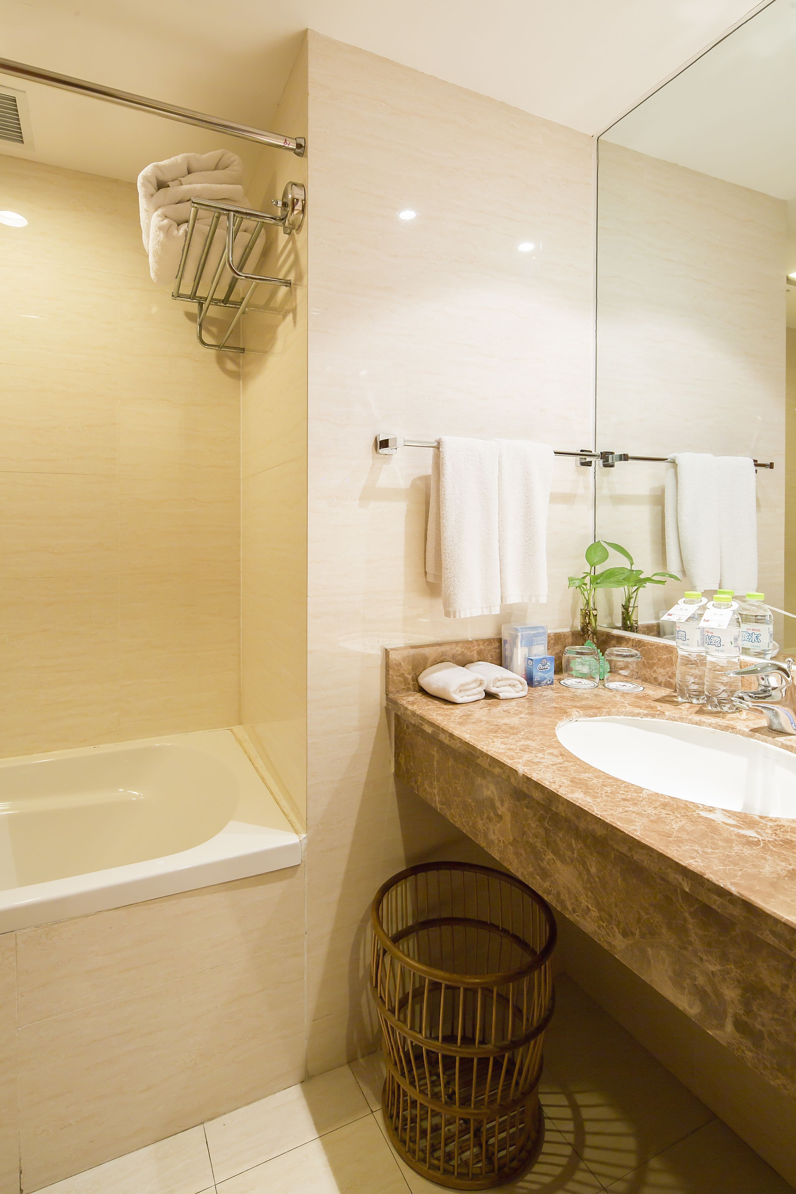 shower, free toiletries, hair dryer, bathrobes