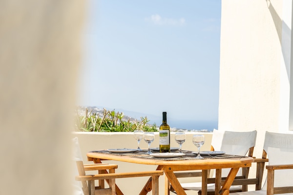 Panoramic Apartment, Balcony, Sea View | Terrace/patio