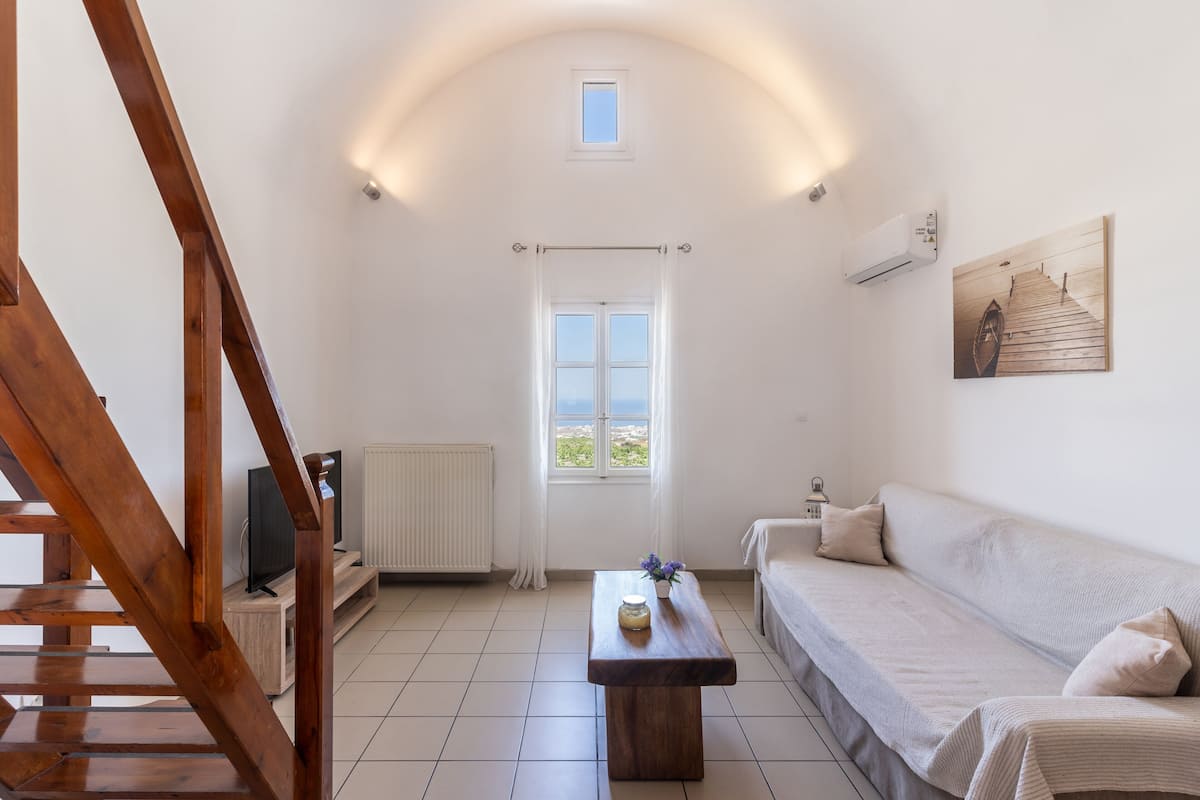 Superior Apartment, 3 Bedrooms, Patio, Sea View | Living area | 32-inch Smart TV with satellite channels, TV, Netflix