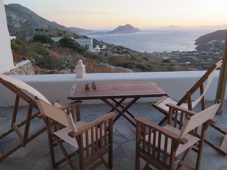Apartment, 1 Bedroom (Nikouria) | Balcony. Kaminaki Amorgos Studios & Apartments