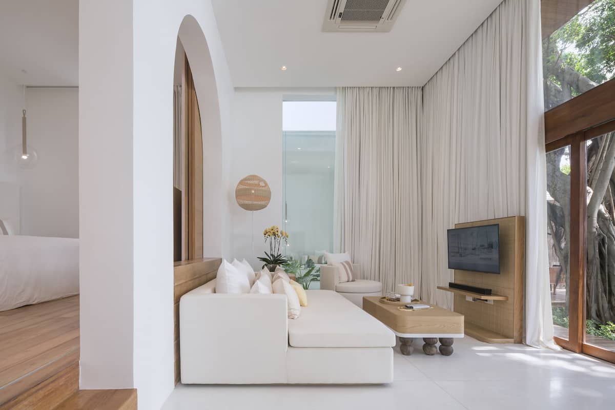 sala signature villa one | premium bedding, minibar, in-room safe, desk