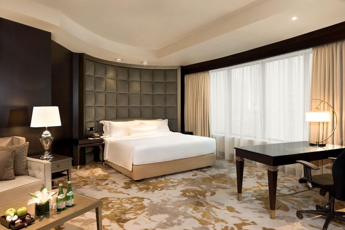 Ropa de cama de alta calidad y minibar 