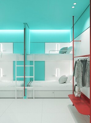 宿舍, 女士专用房 | 隔音、免费 WiFi、床单