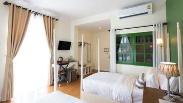 Classic Twin Room, 2 Single Beds, Balcony, Annex Building | Premium bedding, Select Comfort beds, individually decorated