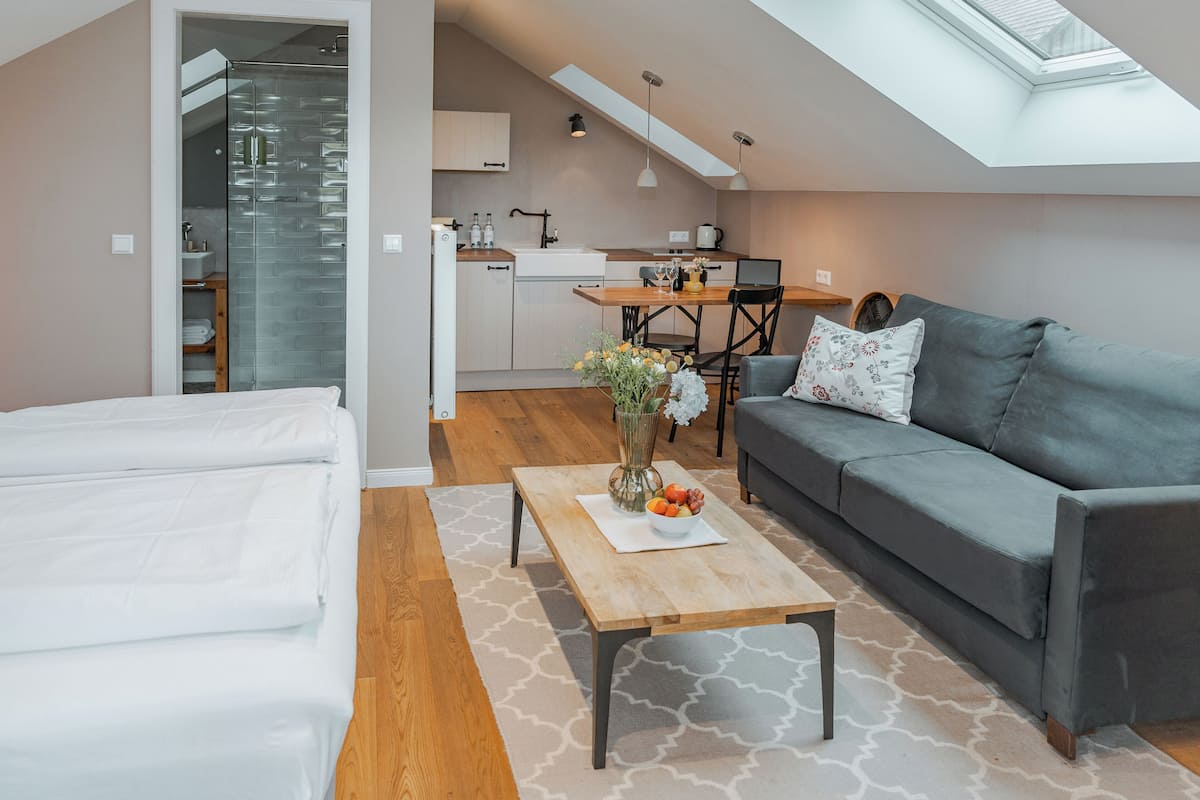 apartment, balcony | living area | flat-screen tv