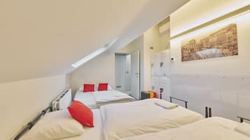Quadruple Room, Private Bathroom | Premium bedding, soundproofing, free WiFi, bed sheets