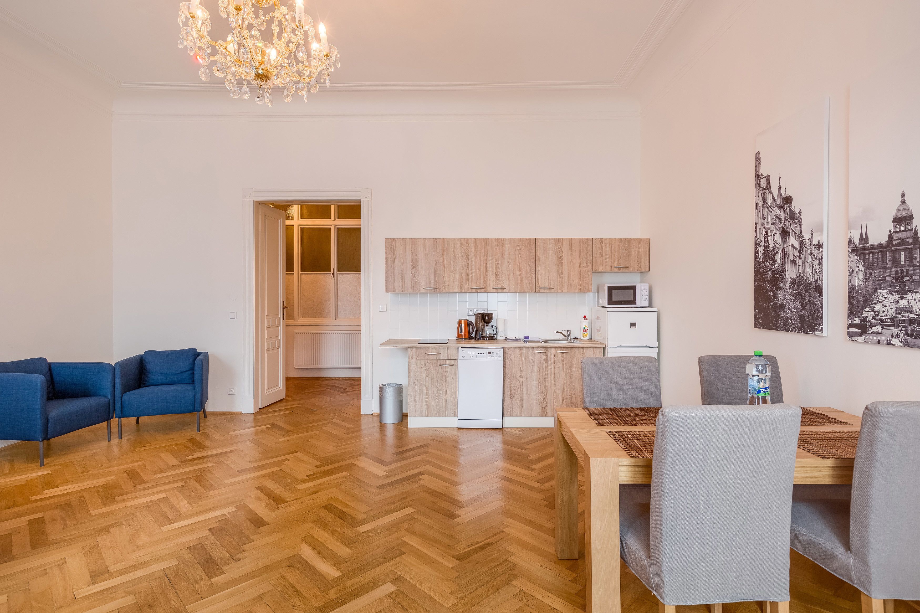 Apartment, 1 Bedroom | Private kitchenette | Full-size fridge, microwave, stovetop, dishwasher