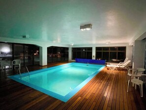 Indoor pool - LocFlat - Apartamento Mirante 211 (Gramado)