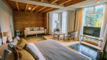 Deluxe studio suite | Luxe beddengoed, donzen dekbedden, pillowtop-bedden