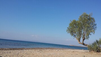 En la playa