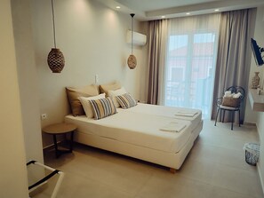 Double or Twin Room, Balcony | Blackout drapes, iron/ironing board, free cribs/infant beds, free WiFi - Akrogiali Hotel (Agistri)