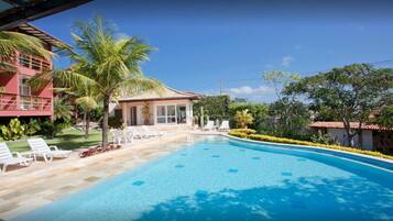 2 outdoor pools, pool umbrellas, sun loungers
