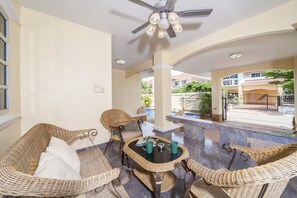 Comfort Villa, 5 Bedrooms | Terrace/patio - Baan Chokdee 5 Bed Private Pool (Pattaya)