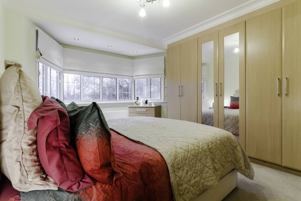 Deluxe-Doppelzimmer, mit Bad, Gartenblick (Mint Room)