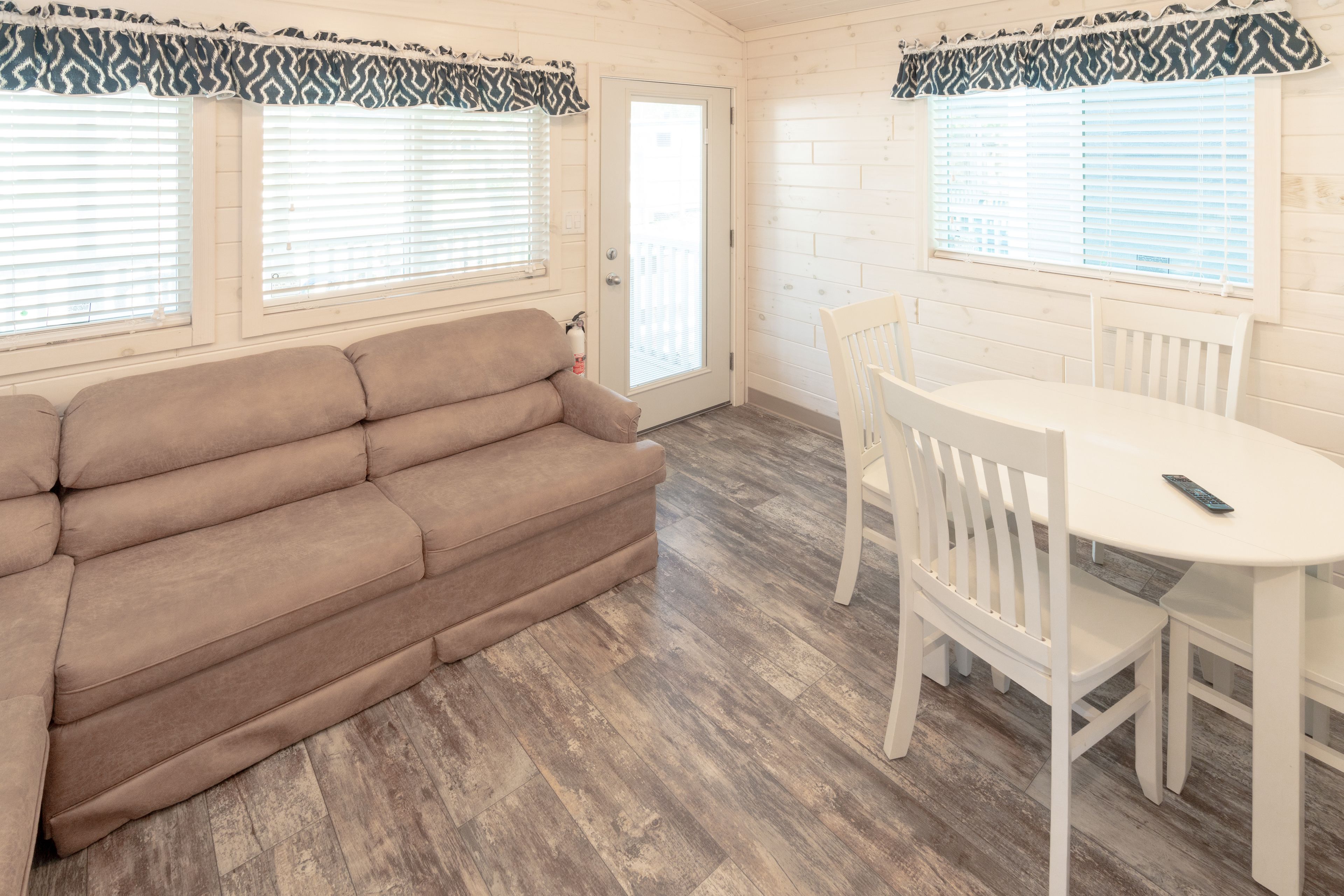 Cottage, 2 Bedrooms (Linens not provided) | Living room | Flat-screen TV