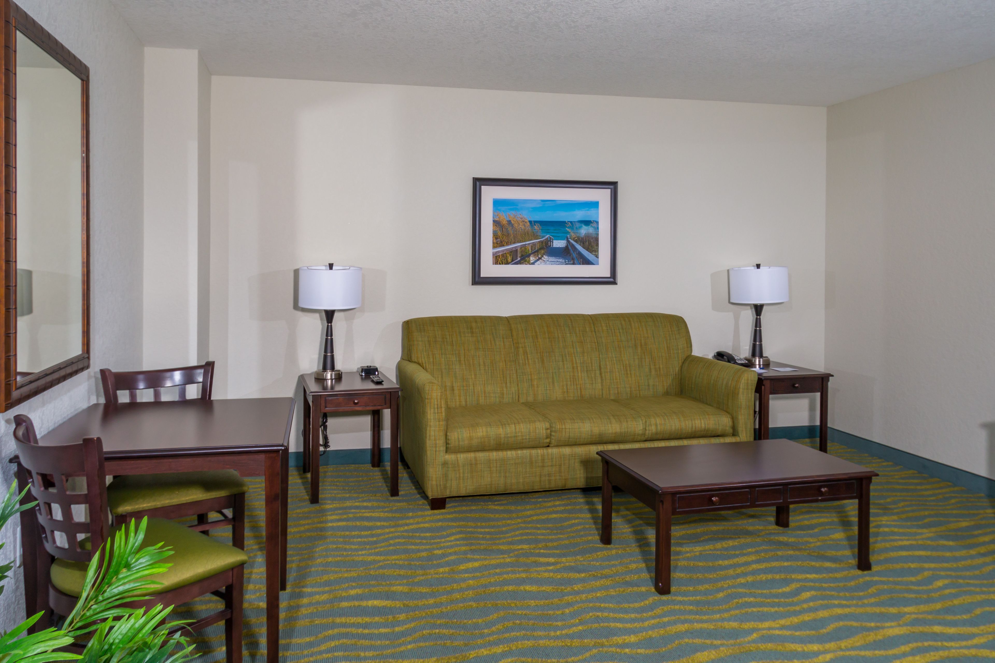 premium bedding, in-room safe, desk, blackout curtains