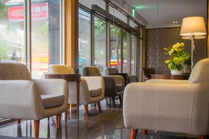 Sitteområde i lobbyen