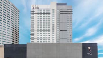 Façana frontal de l'allotjament