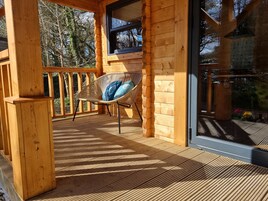 Double Room, Kitchenette (Log Cabin with  kitchen) | Terrace/patio