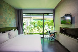 Private Garden View | Minibar, skrivebord, blendingsgardiner og lydisolert