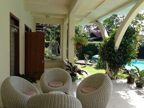 Superior-huone, useita makuuhuoneita, esteetön | Terassi/patio