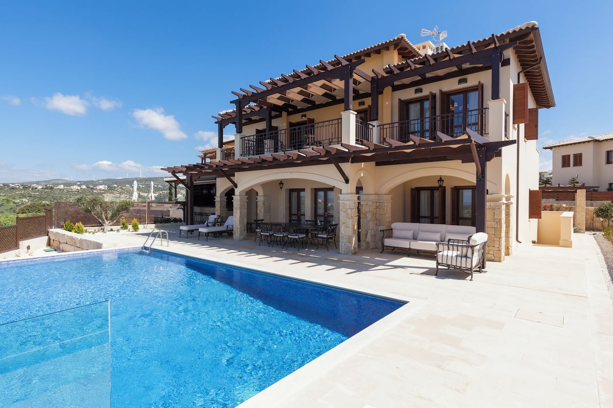 Villa Exclusive, 4 camere da letto, piscina privata (Athena) | Biancheria da letto di alta qualità, una cassaforte in camera