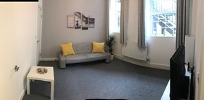 Apartment No1 | Living room | 42-inch flat-screen TV with satellite channels, TV - The Castle Lodge (Tredegar)