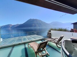 Deluxe Room, 1 Queen Bed, Terrace, Lakeside | Premium bedding, down comforters, memory foam beds, in-room safe