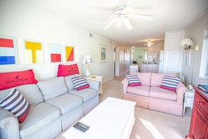 House, 2 Bedrooms | Living area | Flat-screen TV - Feelin' Beachy-7a 2 Bedroom Home by RedAwning (Supply)