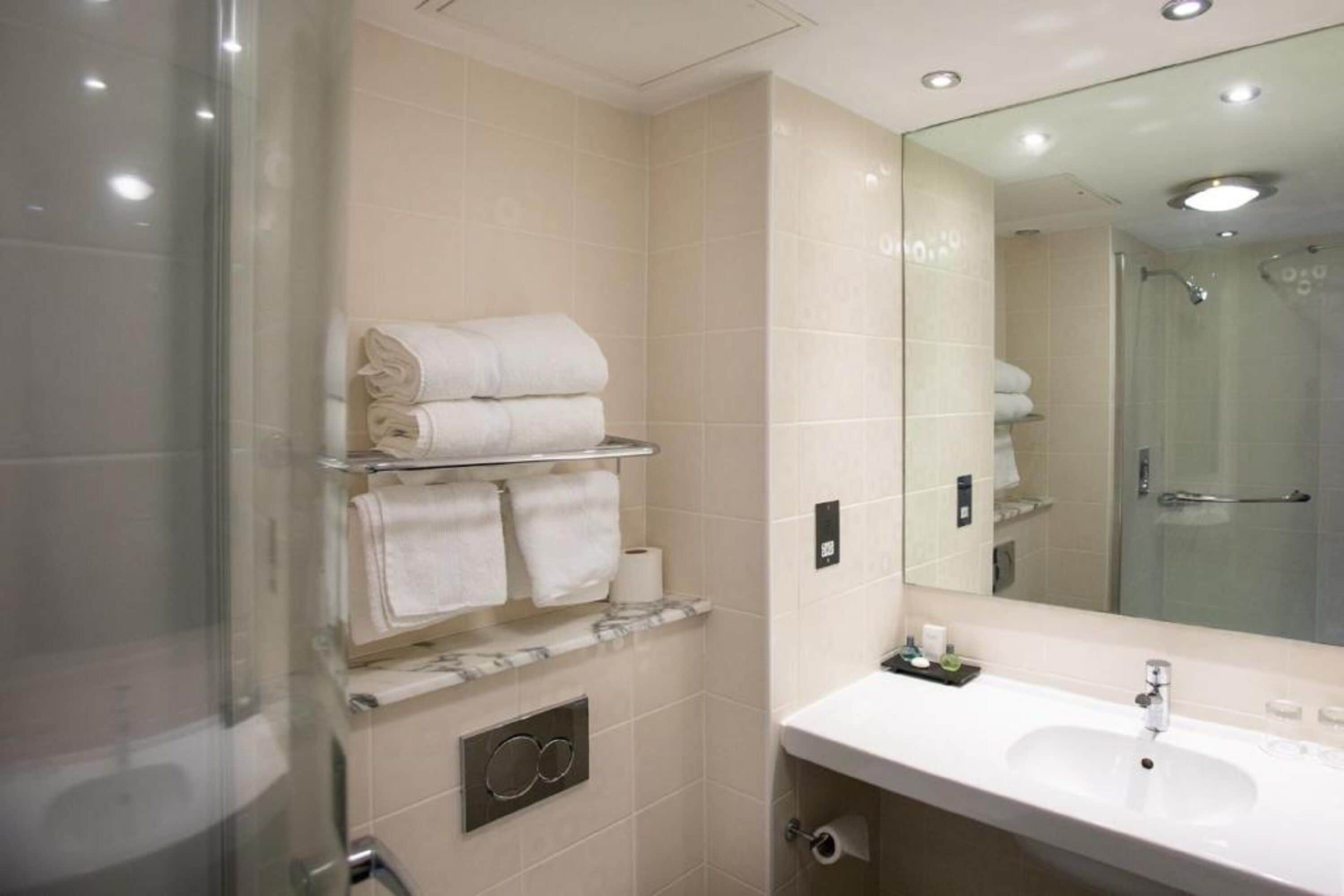 free toiletries, hair dryer, towels, soap