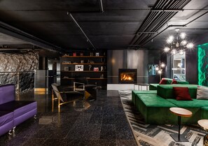 Sitteområde i lobbyen