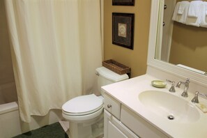 Condo, 2 Bedrooms, Balcony, Beachfront | Bathroom | Combined shower/tub, towels - Lighthouse 1405 by ALBVR (Gulf Shores)