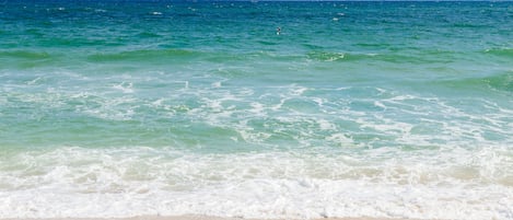 Beach nearby, sun loungers, beach umbrellas, beach towels