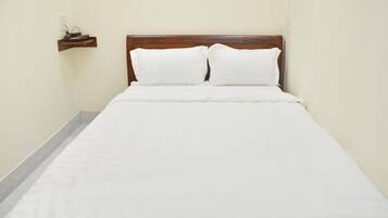 Premium bedding, memory foam beds, desk, free WiFi