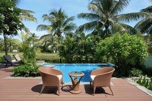 Villa, 3 Schlafzimmer, Nichtraucher, Gartenblick | Ausblick vom Zimmer